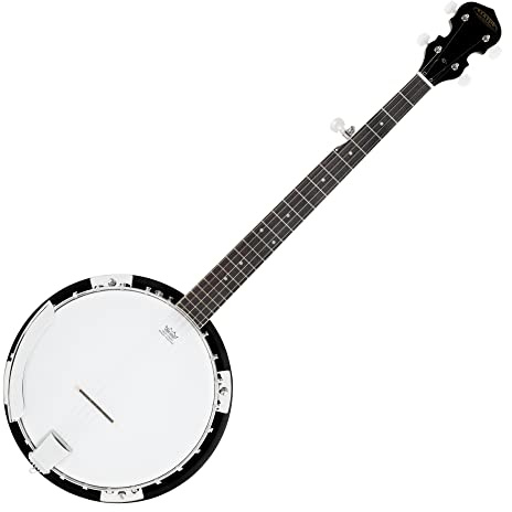 Classic Cantabile BB-5 Banjo de 5 Cuerdas - Banjo de 5 cuerdas con resonador - Caja de 11 y resonador de tilo - Diapasón: Blackwood - Escala de 26, 22 trastes - Acabado brillante