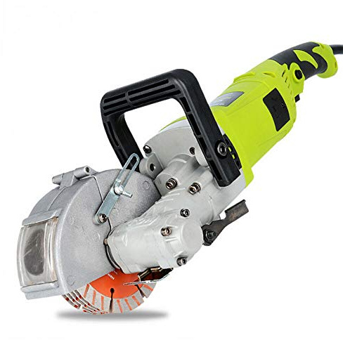 Elektrische SchlitzfräSe WandfräSe Mit 5 SäGeblatt 125mm 4000W MauernutfräSe Maschine Wand Slotting Wall Groove Cutting 4KW