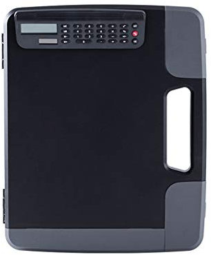 TOMYEUS Planchettes à Pince Reliure de Dossier en Plastique de Carte de Dossier A4 avec Clip de Clip de la Carte Calculatrice. Porte Document