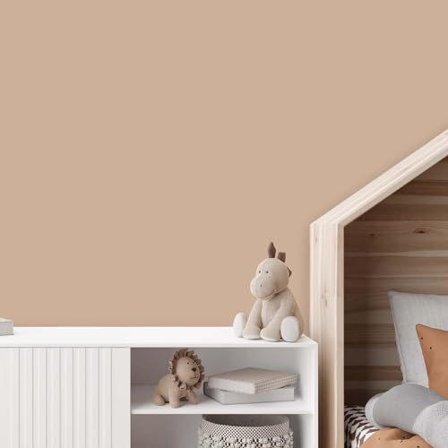 K&L Wall Art Seidenmatt Wandfarbe Braune Innenwandfarbe modern Wandschutz Anstrich 5Liter erdige Farbe