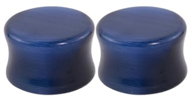 Decentraland 2 Stück 6mm(2G) Natürliche Marineblaue Katzenauge-Ohrstecker Aus Bio-Stein Doppelt Ausgestellte Flesh-Tunnel Körperpiercing Paar-Ohrstecker Schmuck Für Frauen Und Männer