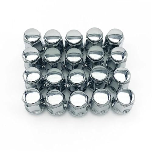 PUNICS 20 Stück Universal M12 X 1,5 M12 X 1,25 M14 X 1,5 Auto-Radmuttern Hex19/Hex21 Länge 35 Mm Radnabe Reifenschraube Bolzen M12 1,5 1,25 Radnabenmuttern (Color : 20pcs 21mm L35mm, Size : M14x1.5)
