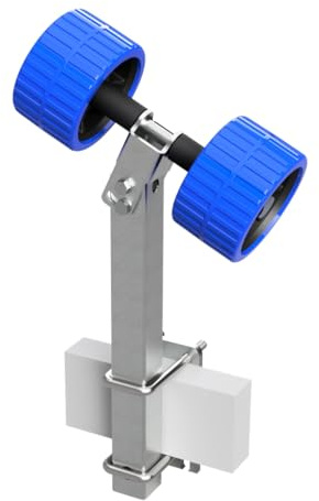 SUPROD 2 Fois Rouleaux pendulaires Aide à la Mise à l'eau remorque pour Bateau EVA RKSRLB-2-EVA, Ø 120 mm