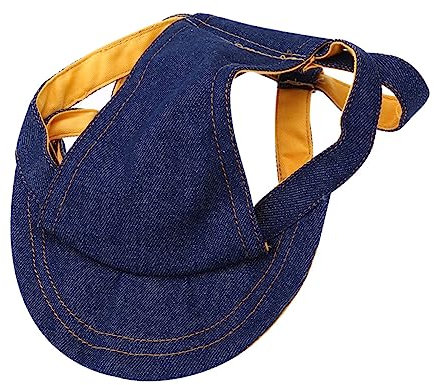 ORFOFE Einstellbare Baseballmütze Für Hunde Mit Ohrlöchern Atmungsaktives Sonnenhut-Design Für Katzen Und Hunde Für Sommerausflüge Geeignet Für Kleine Mittlere Und Große Haustiere