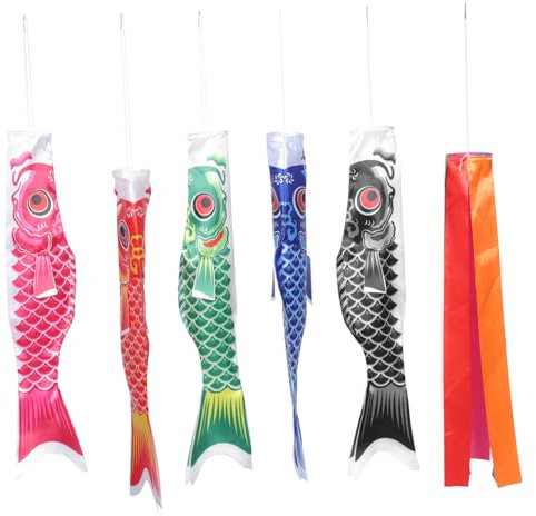 Supvox 1satz Japanische Karpfen Windsocke Teiliges Set Für Garten Und Sushi-restaurant-dekoration Lebendige Farben Langlebig Für Und Feierlichkeiten
