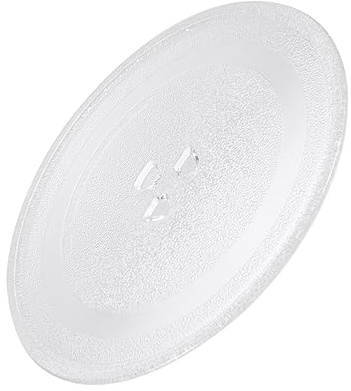 MOLUCKFU Drehteller aus Glas für Mikrowelle 24,5cm Durchmesser mit Umweltfreundlicher und Sicherer Funktion zum Backen Geeignet