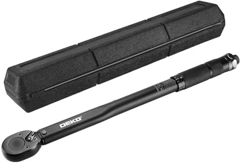 DEKOPRO Bicycle Torque Wrench, Ratchet, Torque Wrenches 1/2 , 24 Teeth, 13.6-203.5 Nm ± 4%, Error Accuracy 420 mm Long, Bicycle, Car, Motorcycle