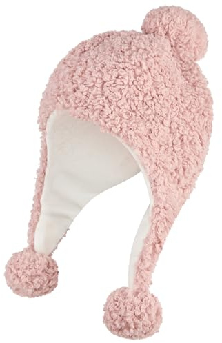 Sterntaler Inka Mütze mit Millefleurs Druck - Mädchen Babymütze mit angeschnittenen Ohrenklappen und Bindeband, gefüttert mit Baumwollfleece