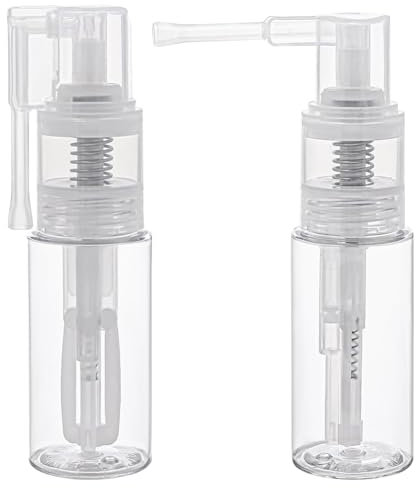 Okeeyseda 2 Pcs Glitter Duster Sprayer Transparent Craft Glitter -Bottle Empty Multi-Purpose Empty Plastic -Bottle 50ml
