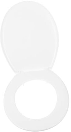 Tapa de Inodoro de Plástico Blanco, Asiento Baño