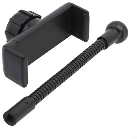 Collier de serrage pour trépied de smartphone avec pince réglable et trou de vis de 35,6 cm pour plus de polyvalence (A)