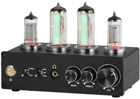 Jkjlorey T9 Mini 6E2 MM/Phono Stage Turntable Preamp HiFi Stereo Audio Vacuum Tube Preamplifier Dekstop Headphone Amp