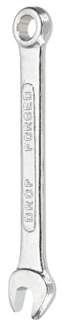 sourcing map Llave combinada de 6 mm, caja métrica de 12 puntos y extremo abierto, acero chapado en zinc, herramienta de llave de doble extremo para reparación de automóviles, tuberías, muebles