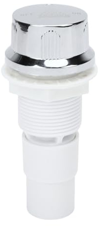 Acouto Interrupteur de Bain à Remous, Bouton de Commande de la Régulation de Régulation de la Baignoire Ronde Universelle Réglable, Réglage de la Pression D'écoulement de l'eau en PVC