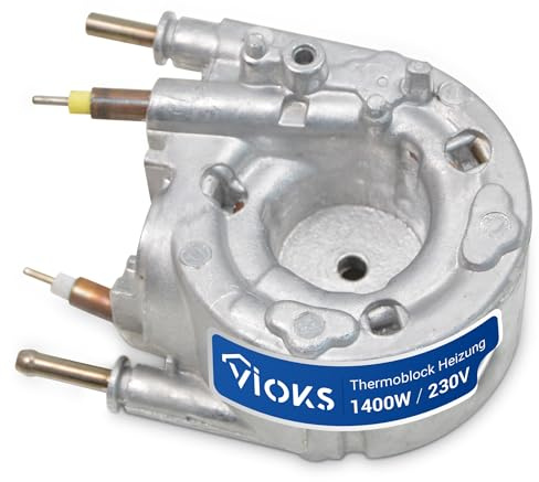 VIOKS Thermoblock Heizung 1400W 230V Ersatz für Saеco Philiрs 421944082941 421945031481 Erhitzer - Durchlauferhitzer Kaffeemaschine Kaffeevollautomat Saеco SM Philiрs EP LatteGo