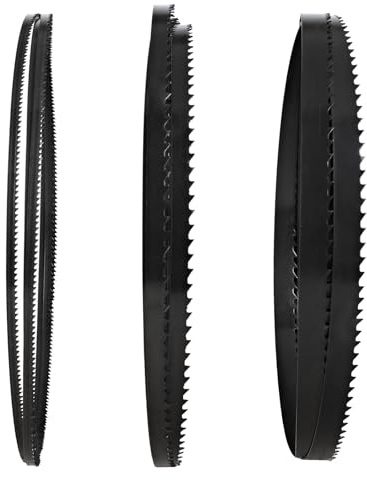 TASP 3PCs 1511mm Bandsaw Blades Set (3.2mm 6.35mm 10mm Wide) | Replacement for 9 Band Saw, Compatible with Delta BS100 Black & Decker DN300 DN330 DN339 Ryobi Skil Dewalt Nutool