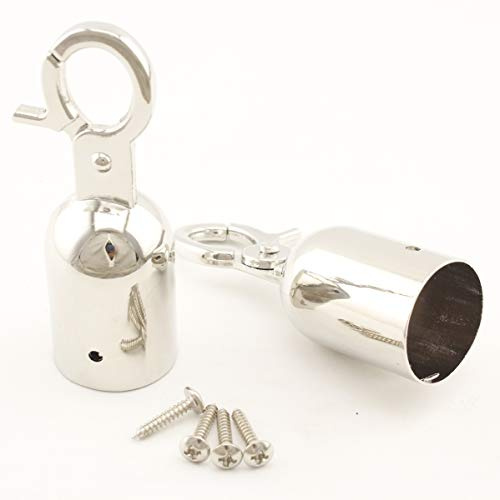 2.6cm Zink Legierung Endkappen Seil Ende Karabinerhaken Endkappen GAP Kordel Stopper mit Haken für Barriere Seil Seil und Kordel seilbeschlägen AC100