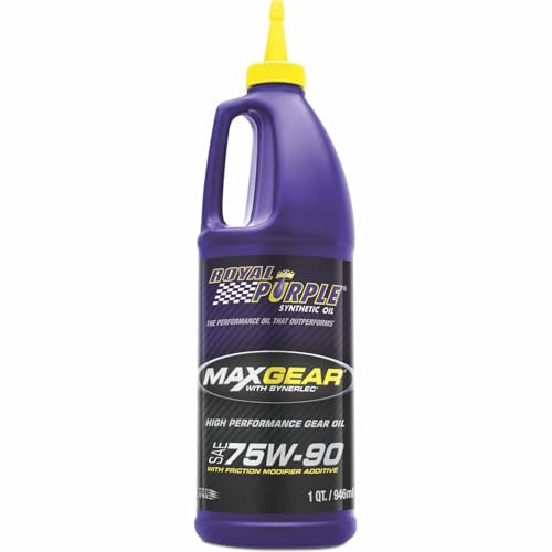 Royal Purple 01300 Max Gear Ultra-Tough High Performance Synthetic Gear Oil 75W-90-1 qt (Case of 2)
