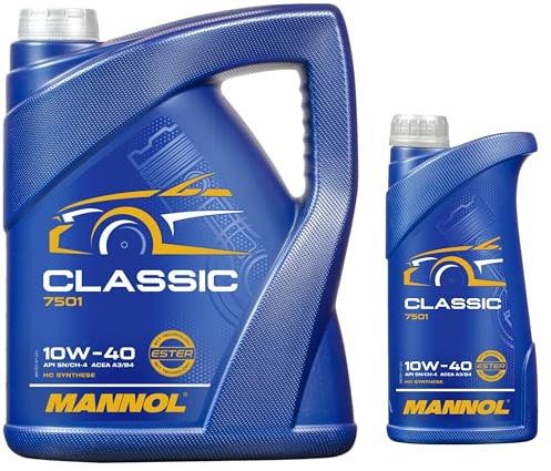 6 Liter Original MANNOL Motoröl Classic 10W-40 Engine Oil Öl 11192456