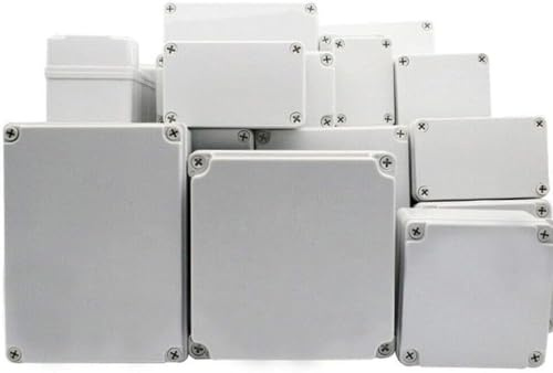 SUPERTOOL Projektbox, ABS-Kunststoffabdeckung, IP67, elektronische Abzweigdose, wasserdicht, Gehäuse, Instrumentenkoffer zum Selbermachen (1 Stück – 110 x 80 x 85 mm)
