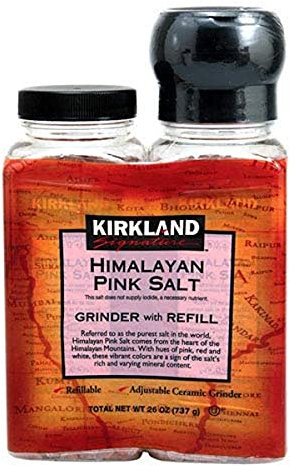 Kirkland Signature Himalayan Pink Salt Grinder with Refill 737g
