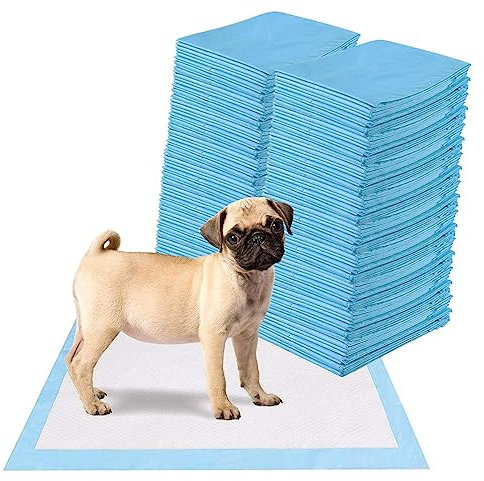 COSTWAY Trainingsunterlagen Hunde, Auslaufsicheres 5-lagiges Design, Welpenunterlagen Puppy-Pads, Hygieneunterlagen Einwegpads PIPI-Pads, Trainingspads Welpen (200 Stück 60x60cm)