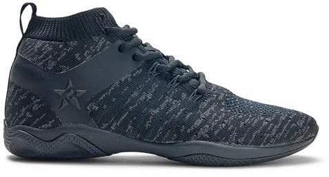 Rebel Athletic Girls' Revolution Cheer Shoe Cheerleading Shoe, Blackout, Blackout, 1 Big Kid