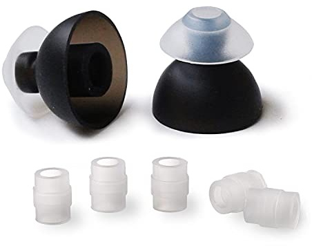 SpinFit CP240 Double Flange - L - Patented Silicone Eartips for Replacement (1 Pair, Insert Included)(for Nozzle Diameter from 4.5-5m, w/Insert from 3-3.5mm)