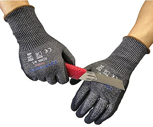 Axdwfd Guanti da Lavoro, Protezione 5 A Livello di Alimenti Livello A 5 Prestazioni, Guanti di Sicurezza for Cucinare Carne Tagliata, Lavori All'aperto Mani Protettive (Size : M)