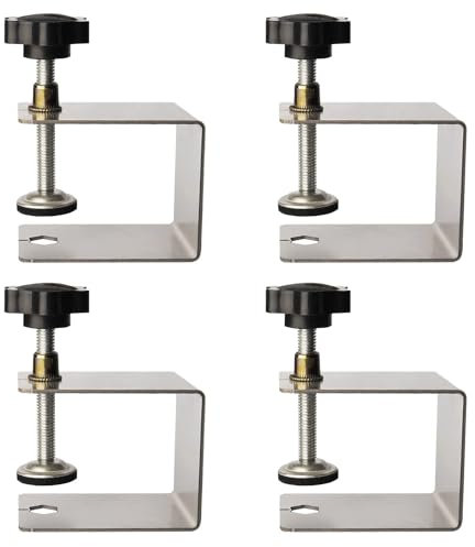 4 Pezzi Morsetto a C 65mm, Morsetto Di Apertura Grande in Acciaio Resistente, Pinces D'installation per Armadi, Morsetti di Installazione Frontali dei Cassetti