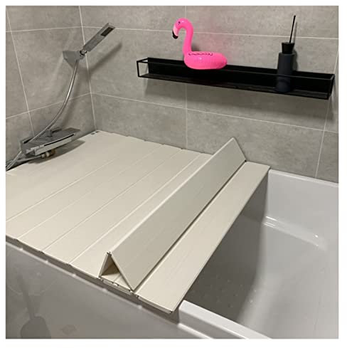 ZGSYH Faltbare Badewannenabdeckung, Faltbarer Badewannendeckel aus PVC, 0,6 cm, staubdicht, wasserdicht, faltbar, for das Spa-Erlebnis im Badezimmer zu Hause (Size : 160cm*70cm*0.6cm)