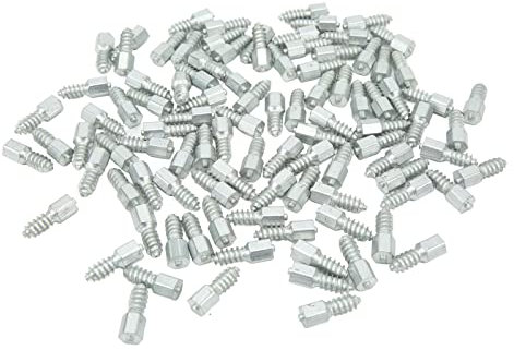 Reifenbolzen, 100 Stück Schneereifenschraube, M8-Gewinde, Universelle Anti-Rutsch-Rad-Reifenschrauben für Lader, Kompaktlader, Traktor, Gabelstapler