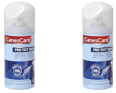 CanesCare Pro·tect Spray Desodorante Pies, Reduce el Sudor Excesivo y Elimina el Mal Olor, Protección de Larga Duración, 150 ml (Paquete de 2)