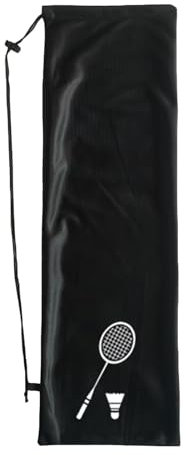 Badmintonschläger-Tasche, Badmintonschläger-Tragetasche - Tragbare Badmintontasche - Schlägertasche, Badminton-Schutzhülle mit großem Fassungsvermögen, Schlägertasche mit Kordelzug für Badminton