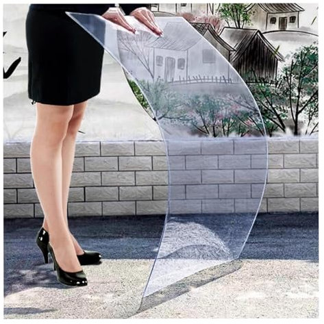 ZLRBN Wetterfeste Platten für Außen, Gewächshaus-PC-Endurance-Dachplatten, Leicht zu Schneidende Gebogene Abdichtungsplatten, Baudachplatten (1.22x12m/4.0x39.4ft)