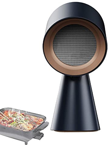 Mini hotte de Cuisine, hotte de Bureau, hotte aspirante Portable avec Ventilateur d'extraction à 2 Vitesses, Volume d'air d'échappement 3,5 m/Min, hotte de Cuisine, pour la Maison, la Cuisine, Le ba