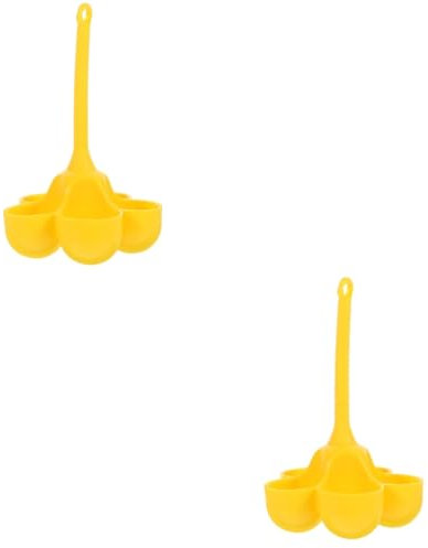 Ciieeo 2 Piezas de de silicona cocedor de hervidor de herramienta de cocina de huevo de cocina taza para cocinar para el hogar gel de sílice Yellow