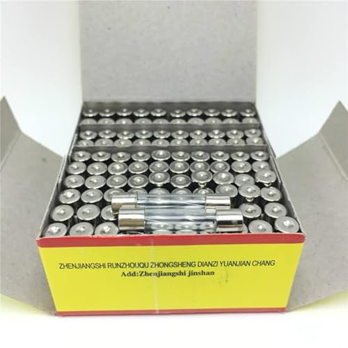 ZYHNYTAO Sicherung, 10 Stück, 6 x 30 mm, 250 V, 0,5 A, 1 A, 2 A, 3 A, 4 A, 5 A, 6 A, 7 A, 8 A, 10 A, 15 A, 20 A, flinke Glassicherung, 6 mm x 30 mm