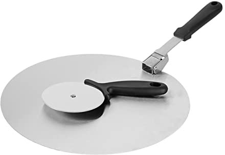 ABOOFAN Pala De Pizza Plegable De Metal Con Rueda Cortadora De Pizza Para Transferir Hornos o Superficies De Trabajo De Dos