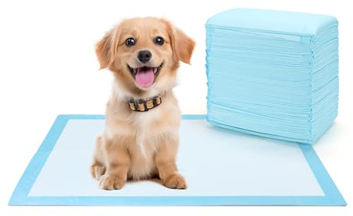 Nobleza Trainingspads für Hunde und Welpen, PIPI Matten für Hunde, 50 Stück Saugfähige Wickelunterlage Einweg und Inkontinenzunterlage Einweg mit 5-Lagiges Design 40x60 cm
