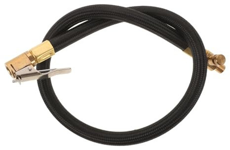 Tubo de Extensión para Bomba de Aire de Coche, Inflado Rápido | Manguera de Alta Presión con Cobre, Acero y Goma, Compatible con Bombas y Compresores para Neumáticos