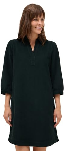 Cecil Robe en Velours côtelé uni pour Femme, Vert d'encre, XL