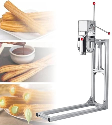 Machine à churro commerciale à manivelle manuelle avec plusieurs buses pour un usage domestique et professionnel