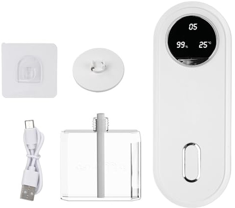 Nikou Aroma Diffuser Akku, Kabelloser Aromadiffusor mit 7 Farben, Luftbefeuchter Ultraschallgerät Humidifiers Kabellos Aromatherapie Diffusor, für Büro, Schlafzimmer, Auto (1800 mAh)