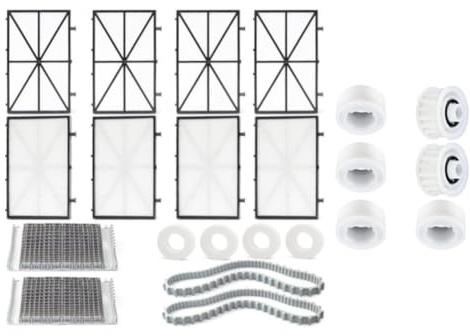 FUBESK Kit di pulizia per piscina Dolphin Robot M200 M400 M500 Dx3 Dx4 Dx6 con pannelli filtranti, spazzole e kit rulli