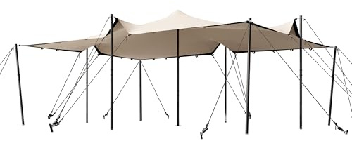 TOOLPORT Professional Stretchzelt 4,5x6m mit Aluminiumgestänge wasserdicht für Events und Outdoor Einsätze