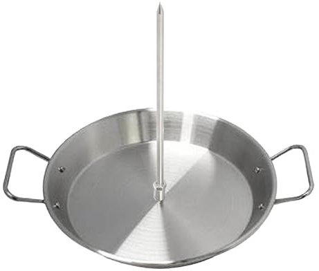 Spiedino per barbecue brasiliano - spiedo verticale in acciaio con supporto rimovibile, 2 tappi, supporto robusto, resistente al calore, compatto, smontabile per barbecue per carne