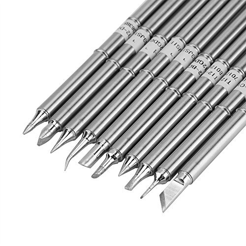 T12 Series Iron Tip Soldering Tool Replacement for Remanufacturing FX-951 is Ideal for Low Temperature Welding 200℃~480 (10 pcs)
