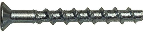 MUNGO 5510610 - Tornillo para hormigón (MCS-SK, 6 x 100 mm, acero galvanizado, 100 unidades), color plateado