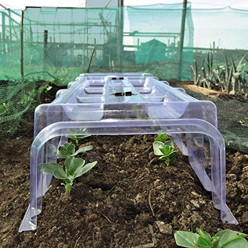 Thompson & Morgan Outdoor Garden Greenhouse Cloche Middle + Pack of 8 Pegs, Protects Young Plants & Crops from Bad Weather & Reduces Impact of Pests